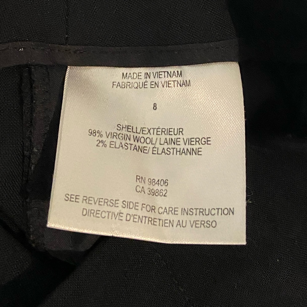 Theory Bedina Solid Black Virgin Wool Classic Dre… - image 8